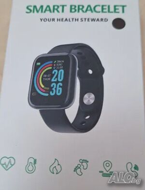 Смарт часовник smart bracelet пулс, крачки работи с всички телефони