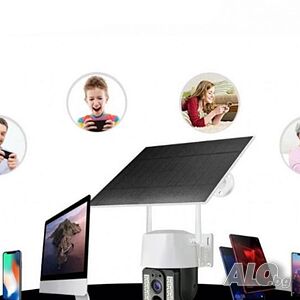 WiFi соларна камера 4G SIM карта, 8MP V380 VC3-4G