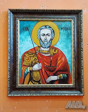 Рисувани икони 20/25см-60 € и 35/40см-75 €