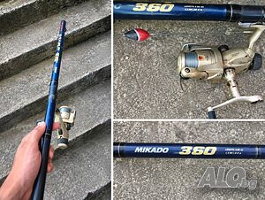 Въдица Mikado Carbon 3.60 м + макара Okuma - перфектно състояние