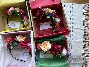 Диадема с цветя за народна носия