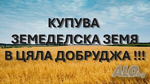 Купува земеделска земя в цяла Добруджа