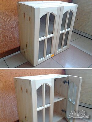 Кухненски шкаф, горен ред със стъкло