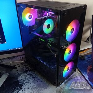 НОВ!! Мощен Геймърски Компютър/Ryzen 5 4500/GTX 1070ti/16GB/512 SSD