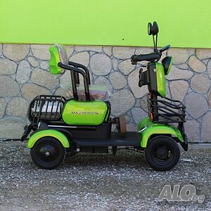 Електрическа четириколка с 3 места Х4 1500W - Lime