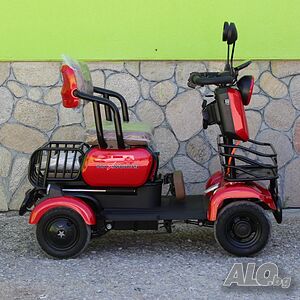 Електрическа четириколка с 3 места Х4 1500W - Red