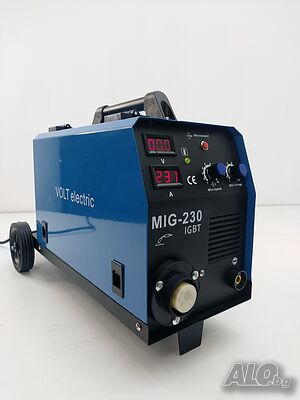 Заваръчен инверторен телоподаващ апарат 230A, VOLT Electric MIG-230, с платформа