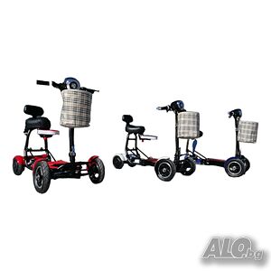 Сгъваема Електрическа Четириколка MaxMotors 750W - RED
