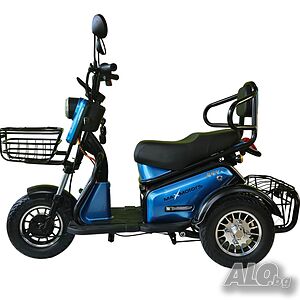Електрическа двуместна триколка Vanguard PUDDING 1800W BLUE SKY