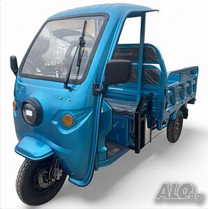 Електрическа Селскостопанска Триколка с Покрив 2000W Maxmotors