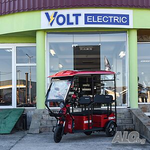 Соларна електрическа триколка за трима BULLMAX B10 SOLAR с аудио система и много екстри 2,019.60 €
