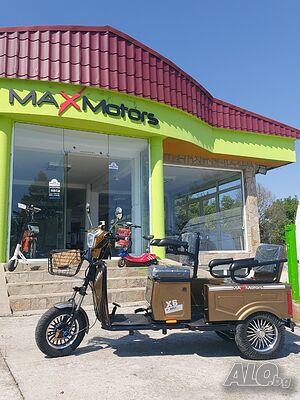 Електрическа Триколка с покрив 1500W Maxmotors Cargo-Lux Нов Модел
