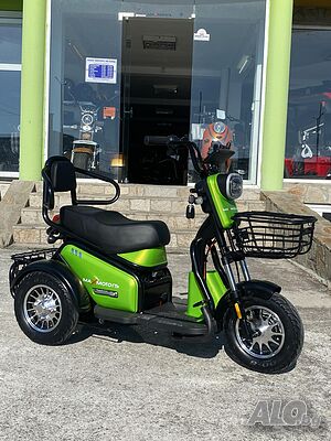 Нов модел Двуместна електрическа триколка Max Motors GREEN PUDDING 1800W