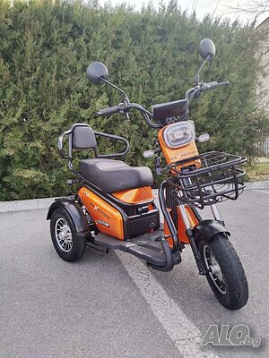 Нов модел Двуместна електрическа триколка Max Motors ORANGE PUDDING 1800W