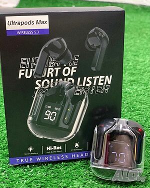 НОВО!! Качествени безжични слушалки UltraPods Max с чист и силен звук