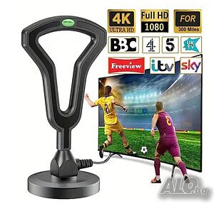 Цифрова антена с усилвател Smart Technology DVB-T2, Магнитна основа, 36dbi