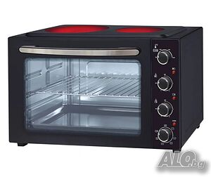 Готварска печка с керамичен плот Oliver Voltz OV51441E45, 4300 W, 45L, 90-230C, Вентилатор, Осветлен