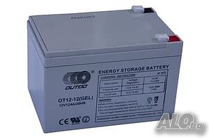 Тягов Акумулатор, Оловна батерия OUTDO, 12VDC, 12AH, 151х98х95mm, AGM технология