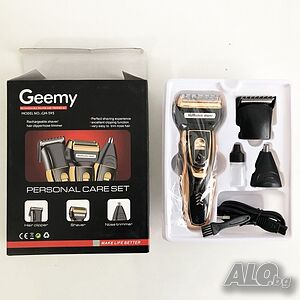 Електрическа самобръсначка Geemy GM-595 3в1, самобръсначка, тример за подстригване, нос, уши