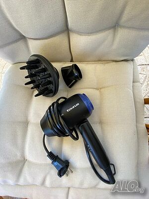 Сгъваем Сешоар за коса Taurus Studio Glow, двуволтов, 110 и 240 V, 1400 W, 2 скорости, 2 температури
