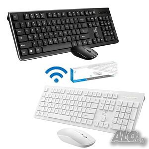 Комплект Безжична Wireless Водоустойчива клавиатура с мишка