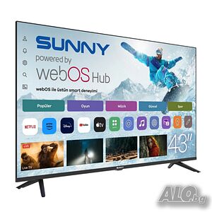 Телевизор TV Sunny SN43FPRL-W02S, 43”, Smart, WebOS, DVB-T2/C/S2