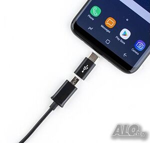 OTG Букса преходна MICRO USB(ж)/TYPE-C(м)