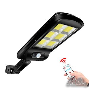 Соларна LED улична лампа, външно осветление на двор, градина, 120 LED