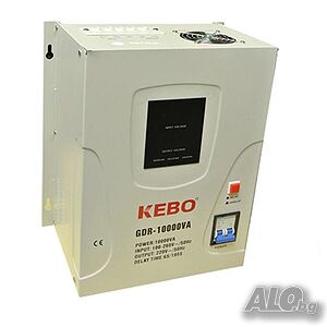 Стабилизатор на напрежение KEBO с релета GDR-10000 140VAC/260VAC 220VAC 10000VA