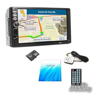 MP5 Player 7 Инча, Touchscreen И Мултимедия За Кола с GPS навигация