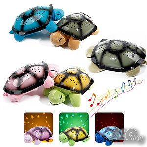 Детска нощна лампа проектираща съзвездия Turtle life, Костенурка
