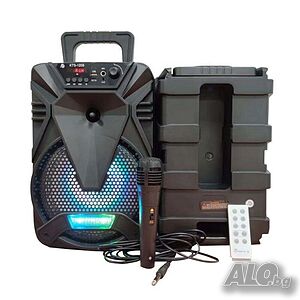Активна Bluetooth караоке тонколона 8” с микрофон KTS 1209