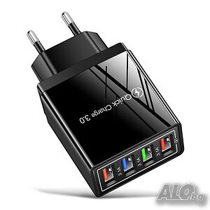 Адаптер за бързо зареждане с 4 USB порта Quick Charge 3.0