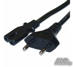 Захранващ кабел за телевизор, уредба, захранване, прав, 220VAC, 2,5A, 5m