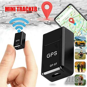 GPS магнитен локатор, предупреждение за местоположение, запис на глас, Onshop, Micro SD, SIM, черен