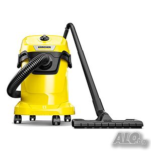 Мултифункционална прахосмукачка Karcher WD 3 CAR, Сухо и мокро почистване, 17 л, Маркуч 2 м, 1000 W