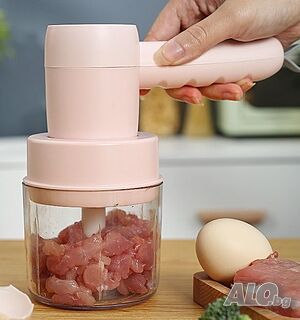ТОП!! Безжичен Кухненски уред 2в1 Чопър и Миксер, Акумулаторна батерия