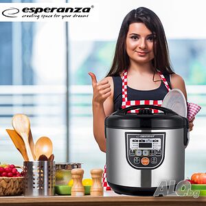 Мултикукър Esperanza EKG011, 860W, 5 литра, 11 Програми, Инокс, Гаранция 24 месеца