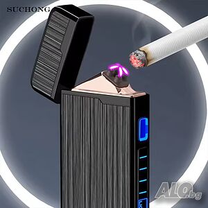 Електронна Ветроустойчива LED Запалка с USB Зареждане