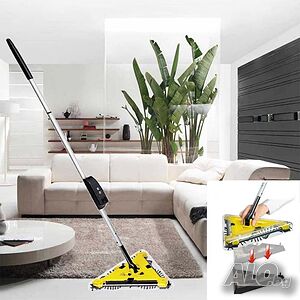 Електрическа триъгълна подочистачка Twister Sweeper, жълта