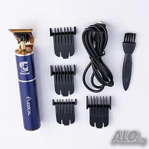 Тример за подстригване на брада и коса Lexical, 5W, 1200mAh, Червен/Син