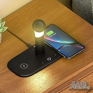 Зарядно устройство Smart Technology LH5, Безжично, Нощна лампа