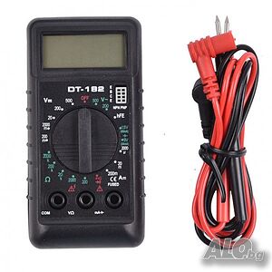 Дигитален Мултицет DT-182, малък, със зумер, VAC, VDC, ADC, OHM
