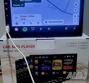 Мултимедия за Кола 7049-CP / MP5 плейър за кола с Bluetooth, LED тъчскрийн + КАМЕРА