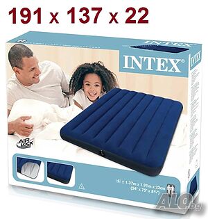 ПРОМО!! Надуваем Матрак/Дюшек INTEX 137х191х22 см, Винил