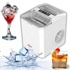 Ледогенератор Saturn ST-CF3045, 110W, 1л, 12 кг/ 24 ч, Бял
