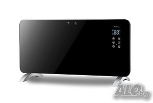 Конвекторна печка със стъклен панел и WIFI HOMA PH-2029-G, таймер за включване и изключване