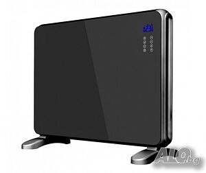 Конвектор със стъклен панел zephyr zp 1974 g, 2000w, за стена или под, 2 степени, дистанционно