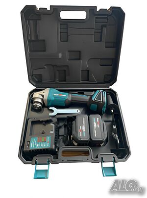 Комплект акумулаторен ъглошлайф KraftRoyal 36V 8,0 Ah + 2 батерии и зарядно в куфар