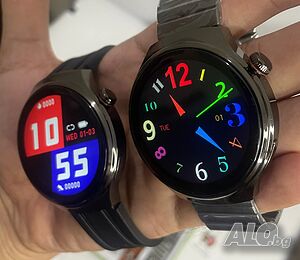 Смарт часовник D9 Watch 4 7в1 с 49 mm OLED дисплей, безжично зареждане, AI Voice, режим Multi-Sport
